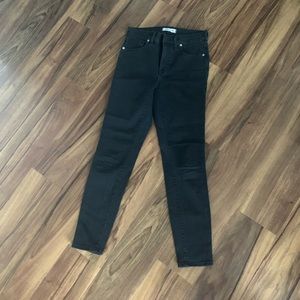 Madewell 9” High Rose Skinny Skinny Jean - Black